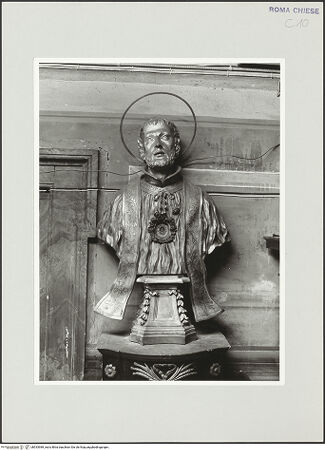 Vorderseite von ICCD [https://rightsstatements.org/page/CNE/1.0/] Reliquienbüste des heiligen Franz Xaver - , bh533989_recto. Foto.