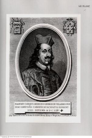 Vorderseite von Istituto Nazionale per la Grafica [http://creativecommons.org/publicdomain/mark/1.0/] Bildnis des Kardinals Carlo de' Medici - , bh534074. Foto.