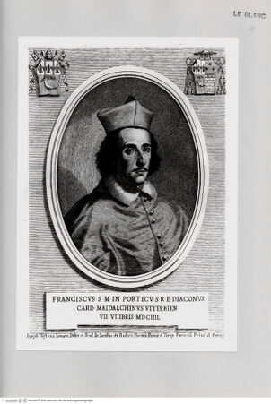 Vorderseite von Istituto Nazionale per la Grafica [http://creativecommons.org/publicdomain/mark/1.0/] Bildnis des Kardinals Francesco Maidalchini - , bh534077. Foto.