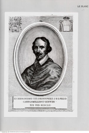 Vorderseite von Istituto Nazionale per la Grafica [http://creativecommons.org/publicdomain/mark/1.0/] Bildnis des Kardinals Girolamo Lomellini - , bh534080. Foto.