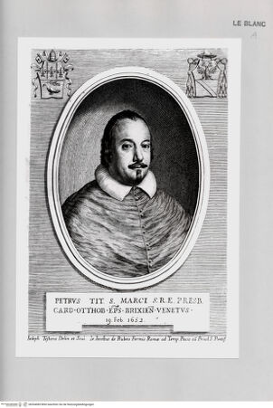 Vorderseite von Istituto Nazionale per la Grafica [http://creativecommons.org/publicdomain/mark/1.0/] Bildnis des Kardinals Pietro Ottoboni - , bh534085. Foto.