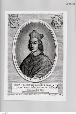 Vorderseite von Istituto Nazionale per la Grafica [http://creativecommons.org/publicdomain/mark/1.0/] Bildnis des Kardinals Carlo Barberini - , bh534087. Foto.