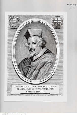 Vorderseite von Istituto Nazionale per la Grafica [http://creativecommons.org/publicdomain/mark/1.0/] Bildnis des Kardinals Anton Francesco degli Albizi - , bh534089. Foto.