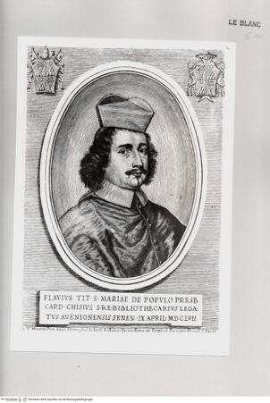 Vorderseite von Istituto Nazionale per la Grafica [http://creativecommons.org/publicdomain/mark/1.0/] Bildnis des Kardinals Flavio Chigi - , bh534091. Foto.