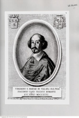 Vorderseite von Istituto Nazionale per la Grafica [http://creativecommons.org/publicdomain/mark/1.0/] Bildnis des Kardinals Virginio Orsini - , bh534094. Foto.