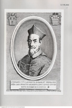 Vorderseite von Istituto Nazionale per la Grafica [http://creativecommons.org/publicdomain/mark/1.0/] Bildnis des Kardinals Stefano Durazzo - , bh534105. Foto.