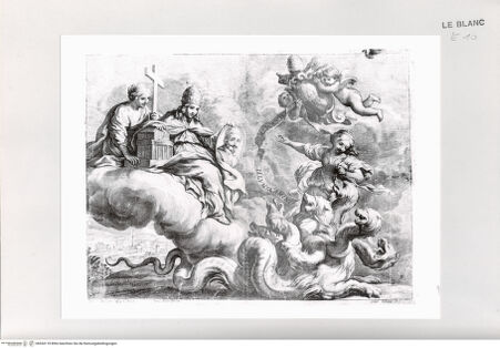 Vorderseite von Istituto Nazionale per la Grafica [http://creativecommons.org/publicdomain/mark/1.0/] These auf Papst Alexander VII., mit der Religion und der Hydra - , bh534118. Foto.