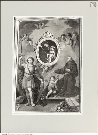 Vorderseite von Foto Marburg [https://www.deutsche-digitale-bibliothek.de/content/lizenzen/rv-fz/] Der heilige Franziskus und der Erzengel Michael - Gesamtansicht, bh534207_recto. Foto: Gloc, Jan.