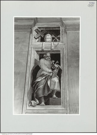 Vorderseite von Foto Marburg [https://www.deutsche-digitale-bibliothek.de/content/lizenzen/rv-ez/] Heiliger Petrus - Gesamtansicht, bh534216_recto. Foto: Gloc, Jan.