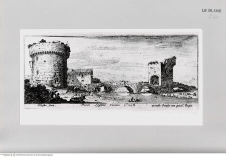 Vorderseite von Istituto Nazionale per la Grafica [http://creativecommons.org/publicdomain/mark/1.0/] Antiche e moderne vedute di Roma.Tafel ( ): Ponte Logano vicina Tivoli. - , bh534246. Foto.