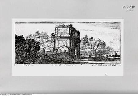 Vorderseite von Istituto Nazionale per la Grafica [http://creativecommons.org/publicdomain/mark/1.0/] Antiche e moderne vedute di Roma.Tafel ( ): Arco di Costantino. - , bh534248. Foto.