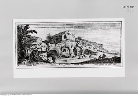 Vorderseite von Istituto Nazionale per la Grafica [http://creativecommons.org/publicdomain/mark/1.0/] Antiche e moderne vedute di Roma.Tafel ( ): Verso Ponte surare a mano drita. - , bh534249. Foto.