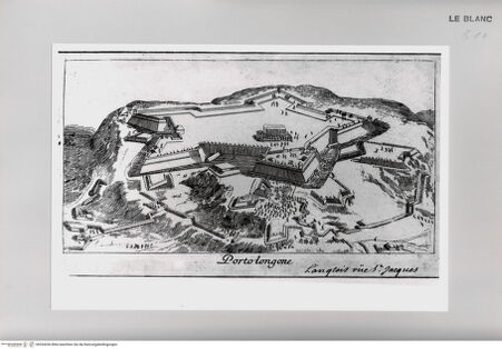 Vorderseite von Istituto Nazionale per la Grafica [http://creativecommons.org/publicdomain/mark/1.0/] Leçons Données aux Pages du Roy, Par Le S.r Silvestre, ...Tafel ( ): Portolongone - , bh534266. Foto.