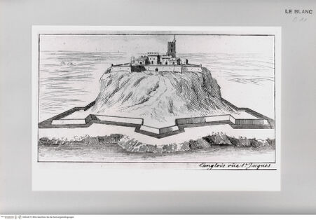 Vorderseite von Istituto Nazionale per la Grafica [http://creativecommons.org/publicdomain/mark/1.0/] Leçons Données aux Pages du Roy, Par Le S.r Silvestre, ...Tafel ( ): Zitadelle auf einem Berg - , bh534272. Foto.
