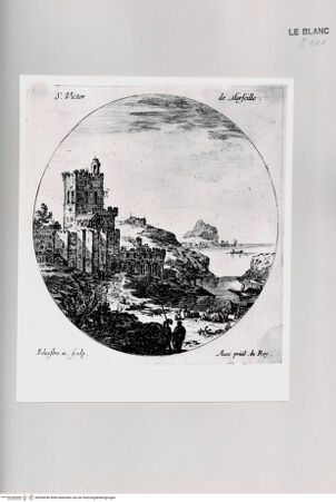 Vorderseite von Istituto Nazionale per la Grafica [http://creativecommons.org/publicdomain/mark/1.0/] Divers veues de ports de mer d'Italie et autres lieus.Tafel: "S. Victor de Marseille." - , bh534296. Foto.