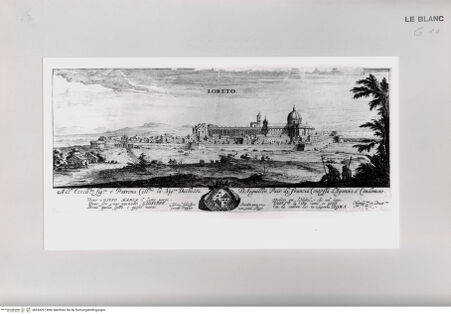 Vorderseite von Istituto Nazionale per la Grafica [http://creativecommons.org/publicdomain/mark/1.0/] Ansicht von Loreto - , bh534297. Foto.