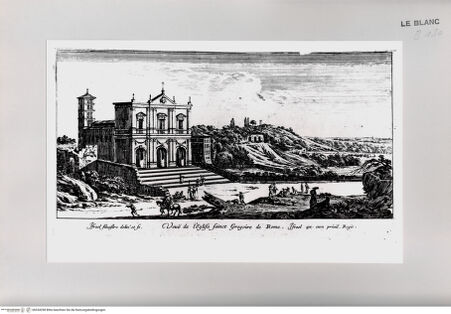 Vorderseite von Istituto Nazionale per la Grafica [http://creativecommons.org/publicdomain/mark/1.0/] Vues d'Italie et de FranceVeue de l'Eglise Saint Gregoire de Rome. - , bh534298. Foto.