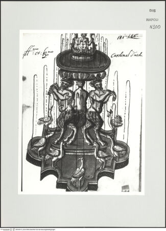 Vorderseite von Bibliotheca Hertziana [http://creativecommons.org/publicdomain/mark/1.0/] Scritti e disegniBrunnen mit Faunen, Nixe und Vögeln - , bh534313_recto. Foto: D'Onofrio, Cesare.