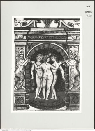 Vorderseite von Bibliotheca Hertziana [http://creativecommons.org/publicdomain/mark/1.0/] Scritti e disegniWandbrunnen mit den drei Grazien und Faunen - , bh534339_recto. Foto: D'Onofrio, Cesare.