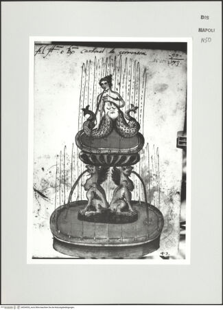 Vorderseite von Bibliotheca Hertziana [http://creativecommons.org/publicdomain/mark/1.0/] Scritti e disegniBrunnen mit Harpyien und Nixe - , bh534353_recto. Foto: D'Onofrio, Cesare.