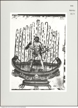 Vorderseite von Bibliotheca Hertziana [http://creativecommons.org/publicdomain/mark/1.0/] Scritti e disegniSchiffsförmiger Brunnen mit Neptun - , bh534354_recto. Foto: D'Onofrio, Cesare.