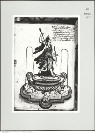 Vorderseite von Bibliotheca Hertziana [http://creativecommons.org/publicdomain/mark/1.0/] Scritti e disegniBrunnen mit Diana - , bh534392_recto. Foto: D'Onofrio, Cesare.