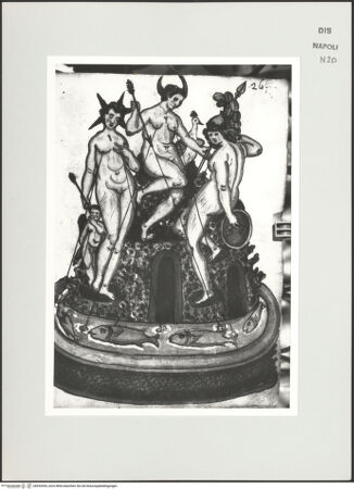 Vorderseite von Bibliotheca Hertziana [http://creativecommons.org/publicdomain/mark/1.0/] Scritti e disegniBrunnen mit Venus, Juno und Minerva - , bh534394_recto. Foto: D'Onofrio, Cesare.