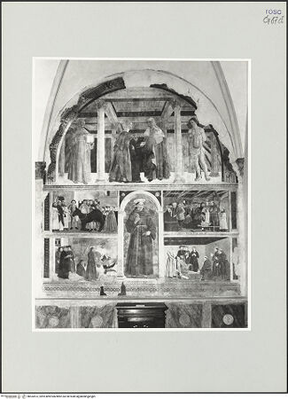 Vorderseite von Foto Marburg [https://www.deutsche-digitale-bibliothek.de/content/lizenzen/rv-ez/] Heimsuchung; der heilige Antonius von Padua und Szenen aus seinem Leben - Gesamtansicht, bh534513_recto. Foto: Haag, Paul.