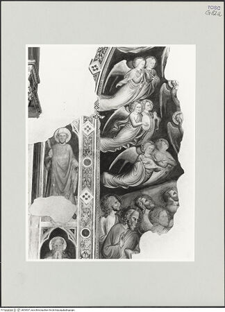 Vorderseite von Foto Marburg [https://www.deutsche-digitale-bibliothek.de/content/lizenzen/rv-ez/] Himmelfahrt Mariae - Detail: musizierende Engel und Apostel, bh534537_recto. Foto: Gloc, Jan.