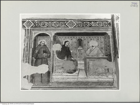 Vorderseite von Foto Marburg [https://www.deutsche-digitale-bibliothek.de/content/lizenzen/rv-ez/] VotivbilderDie heiligen Franziskus und Johannes von Damaskus - Gesamtansicht, bh534541_recto. Foto: Gloc, Jan.