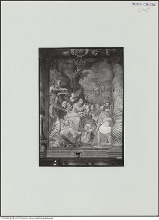 Vorderseite von Bibliotheca Hertziana [https://www.deutsche-digitale-bibliothek.de/content/lizenzen/rv-fz/] Freskenzyklus zur Passion ChristiEinzug Christi in Jerusalem - , bh534679_recto. Foto: Malter, Barbara.