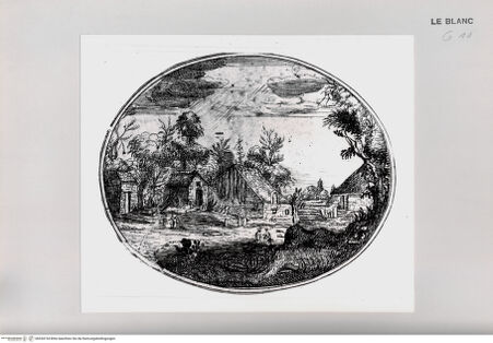 Vorderseite von Istituto Nazionale per la Grafica [http://creativecommons.org/publicdomain/mark/1.0/] Dorflandschaft - , bh534734. Foto.