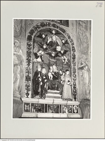 Vorderseite von Foto Marburg [https://www.deutsche-digitale-bibliothek.de/content/lizenzen/rv-ez/] Gottvater, thronende Madonna und Heilige - Gesamtansicht, bh535034_recto. Foto: Haag, Paul.
