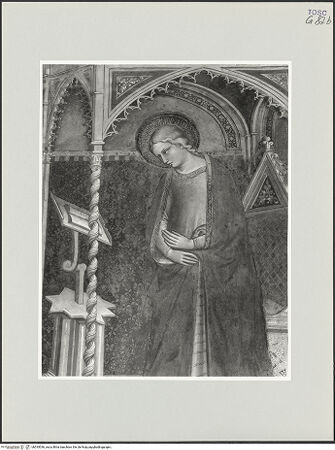 Vorderseite von Foto Marburg [https://www.deutsche-digitale-bibliothek.de/content/lizenzen/rv-ez/] VotivbilderVerkündigung an Maria - Detail: Maria, bh535036_recto. Foto: Gloc, Jan.