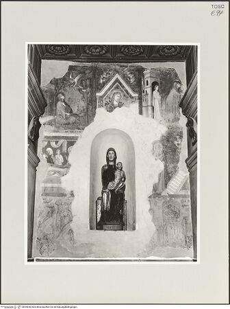 Vorderseite von Foto Marburg [https://www.deutsche-digitale-bibliothek.de/content/lizenzen/rv-ez/] (Ehem.) Cappella Ubertini: Szenen aus dem Leben Marias und des heiligen Julianus Hospitator - Gesamtansicht, bh535050_recto. Foto: Haag, Paul.