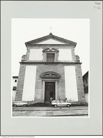 Vorderseite von Foto Marburg [https://www.deutsche-digitale-bibliothek.de/content/lizenzen/rv-ez/] Santa Maria in Gradi - Hauptfassade, bh535056_recto. Foto: Haag, Paul.