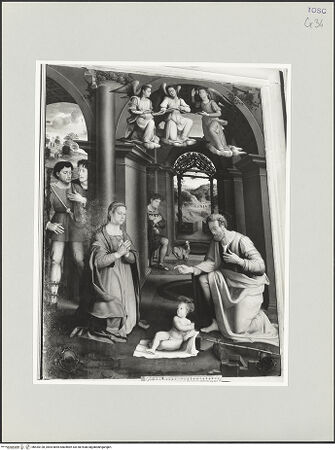 Vorderseite von Foto Marburg [https://www.deutsche-digitale-bibliothek.de/content/lizenzen/rv-ez/] Anbetung des Kindes durch Maria, Joseph und die Hirten - Gesamtansicht, bh535128_recto. Foto: Haag, Paul.