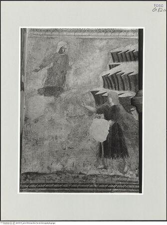 Vorderseite von Foto Marburg [https://www.deutsche-digitale-bibliothek.de/content/lizenzen/rv-ez/] Schutzmantelmadonna zwischen dem Heiligen Bernardino und einem anderen unbekannten Heiligen; Szenen aus dem Leben des heiligen Bernardin, und weitere SzenenEin Engel weist dem heiligen Johannes dem Täufer in der Wüste den Weg - Gesamtansicht, bh535131_recto. Foto: Gloc, Jan.