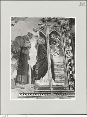 Vorderseite von Foto Marburg [https://www.deutsche-digitale-bibliothek.de/content/lizenzen/rv-ez/] Szenen aus dem Leben des heiligen Ägidius und aus der Legende des Erzengels Michael; Propheten und HeiligenDrei Szenen aus der Legende des heiligen ÄgidiusMesse des heiligen Ägidius - Detail: rechte Hälfte, bh535163_recto. Foto: Gloc, Jan.