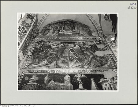 Vorderseite von Foto Marburg [https://www.deutsche-digitale-bibliothek.de/content/lizenzen/rv-ez/] Szenen aus dem Leben des heiligen Ägidius und aus der Legende des Erzengels Michael; Propheten und HeiligenMichaelsszenen - Teilansicht, bh535180_recto. Foto: Gloc, Jan.