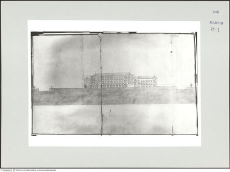 Vorderseite von Biblioteca Nacional [https://www.deutsche-digitale-bibliothek.de/content/lizenzen/rv-ez/] Album des Fra Giovanni Vincenzo CasaliIdealer Palast, Schnitt - , bh535241_recto. Foto.