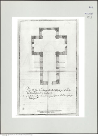 Vorderseite von Biblioteca Nacional [https://www.deutsche-digitale-bibliothek.de/content/lizenzen/rv-ez/] Album des Fra Giovanni Vincenzo CasaliVillalpando (Zamora), Klosterkirche Santo Domingo, Grundriss - , bh535253_recto. Foto.