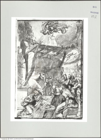 Vorderseite von Biblioteca Nacional [https://www.deutsche-digitale-bibliothek.de/content/lizenzen/rv-ez/] Album des Fra Giovanni Vincenzo CasaliAnbetung der Hirten - , bh535271_recto. Foto.