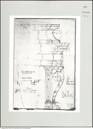 Vorderseite von Biblioteca Nacional [https://www.deutsche-digitale-bibliothek.de/content/lizenzen/rv-ez/] Album des Fra Giovanni Vincenzo CasaliStudien für einen Kamin im Palazzo Massimo alle Colonne - , bh535278_recto. Foto.