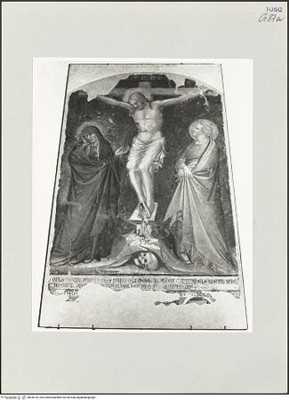 Vorderseite von Foto Marburg [https://www.deutsche-digitale-bibliothek.de/content/lizenzen/rv-ez/] Kreuzigung mit Maria und Johannes - Gesamtansicht, bh536139_recto. Foto: Haag, Paul.