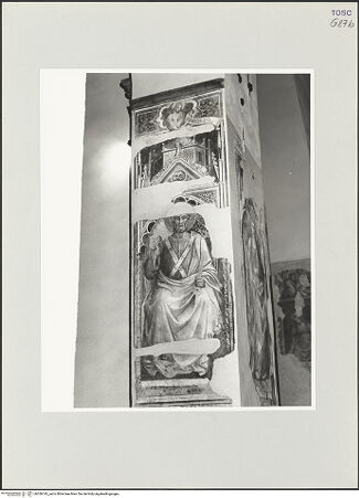 Vorderseite von Foto Marburg [https://www.deutsche-digitale-bibliothek.de/content/lizenzen/rv-ez/] Heiliger Petrus; Christus in der Raute oben - Gesamtansicht, bh536145_recto. Foto: Haag, Paul.