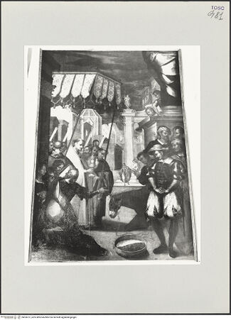 Vorderseite von Foto Marburg [https://www.deutsche-digitale-bibliothek.de/content/lizenzen/rv-ez/] Der heilige Antonius und das Eselwunder - Gesamtansicht, bh536151_recto. Foto: Haag, Paul.