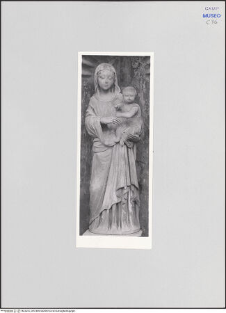 Vorderseite von Sopr. Gall. Napoli [https://www.deutsche-digitale-bibliothek.de/content/lizenzen/rv-ez/] Maria mit Kind - Gesamtansicht, bh536416_recto. Foto.