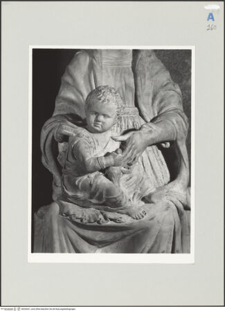 Vorderseite von Sopr. BAS NA [https://www.deutsche-digitale-bibliothek.de/content/lizenzen/rv-ez/] Thronende Maria mit Kind - Detail: Christuskind, bh536421_recto. Foto.