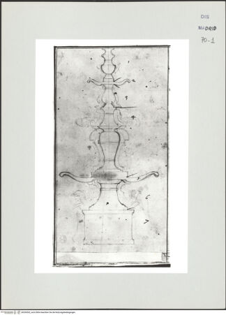 Vorderseite von Biblioteca Nacional [https://www.deutsche-digitale-bibliothek.de/content/lizenzen/rv-ez/] Album des Fra Giovanni Vincenzo CasaliBrunnenentwurf - , bh536502_recto. Foto.